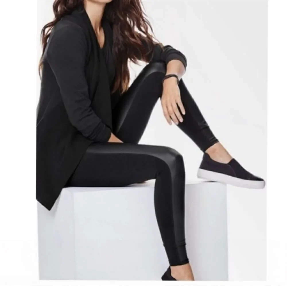 Athleta High Rise Gleam Tight Leggings Black S